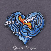 Bügelaufkleber - Wellenmotiv